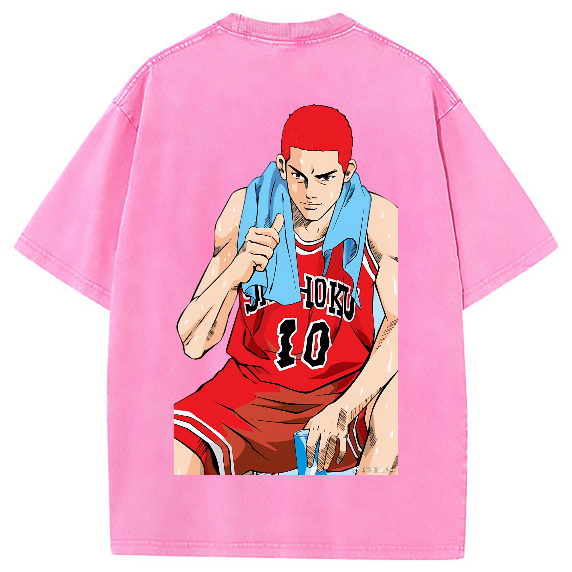 （画像用） SLAM DUNK／スラムダンク 綿100% ヴィンテージ風 半袖Tシャツ（背面プリント）